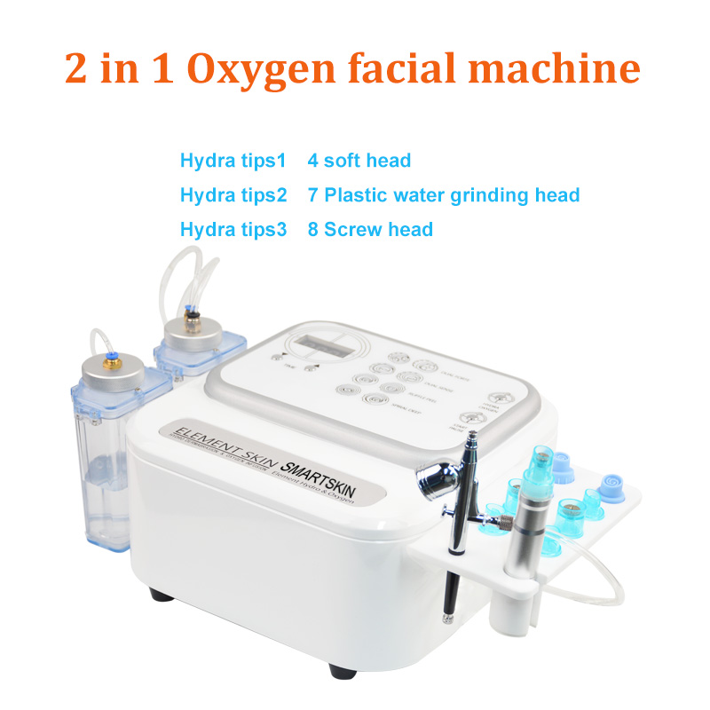 Microdermabrasion facial care machine oxygen infusion and gentle exfoliation skin hydration therapy machine for home use