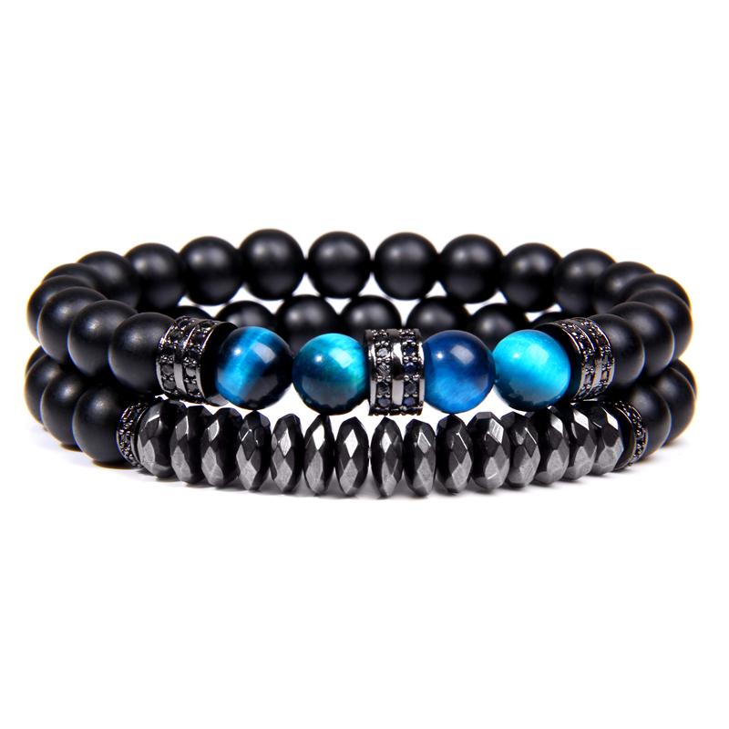 Charm Bracelets Vinswet 2pcs Bead Bracelet Men Natural Tiger Eye Hematite Obsidian Beaded Homme Energy Stretch Jewelry, Golden;silver
Charm Bracelets Vinswet 2pcs Bead Bracelet Men Natural Tiger Eye Hematite Obsidian Beaded Homme Energy Stretch Jewelry, Golden;silver