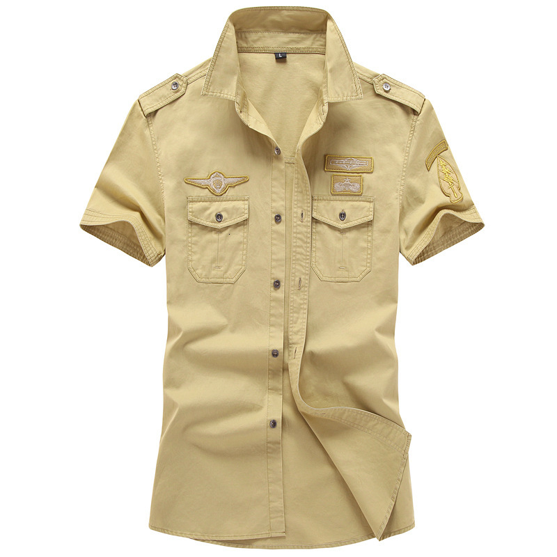 2021 New Summer Men's Army Short Sleeves Military Cotton Epaulet Chest Fine Design Casual Business Adjustment Green Shirt Cxfc, Army green.
2021 New Summer Men's Army Short Sleeves Military Cotton Epaulet Chest Fine Design Casual Business Adjustment Green Shirt Cxfc, Army green.