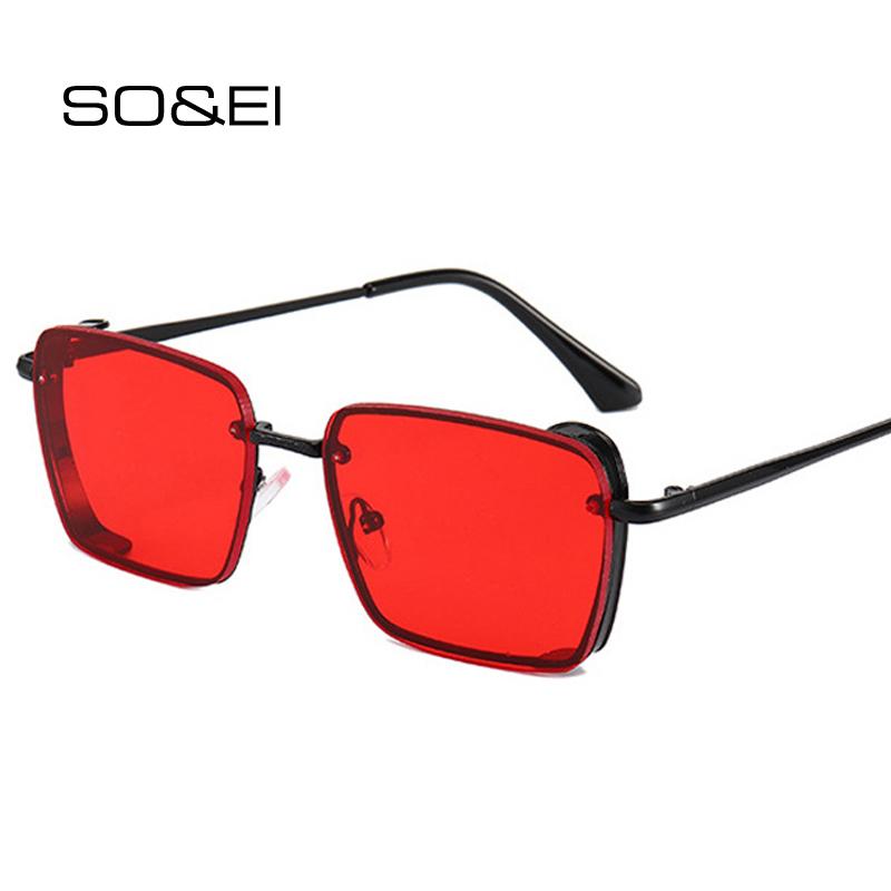 SO&EI Fashion Square Sunglasses Women Vintage Clear Gradient Ocean Lens Eyewear Men Shades UV400 Trending Sun Glasses
SO&EI Fashion Square Sunglasses Women Vintage Clear Gradient Ocean Lens Eyewear Men Shades UV400 Trending Sun Glasses