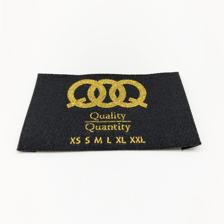 woven labels for clothing 1000pcs custom label metal gold silver thread luxury yarn ultrasonic cut end fold clothe label, Black
woven labels for clothing 1000pcs custom label metal gold silver thread luxury yarn ultrasonic cut end fold clothe label, Black