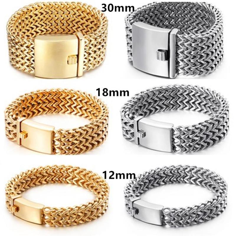 12/18/30mm men bracelet stainless steel link chain on hand mens accessories charm male bracelets men bangles men's rock style
12/18/30mm men bracelet stainless steel link chain on hand mens accessories charm male bracelets men bangles men's rock style