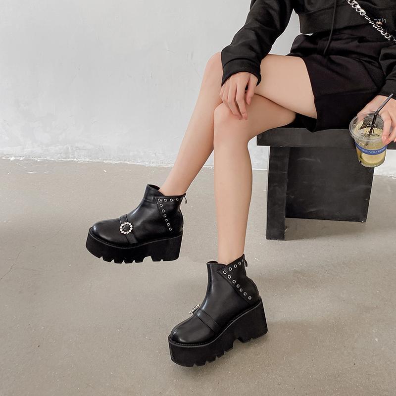 Boots Women Motorcycle Shoes Platforms Ankle Boots Wedges Female Lace Up Platforms Leather Oxford Shoes Woman High Heels YMB2911, Black
Boots Women Motorcycle Shoes Platforms Ankle Boots Wedges Female Lace Up Platforms Leather Oxford Shoes Woman High Heels YMB2911, Black