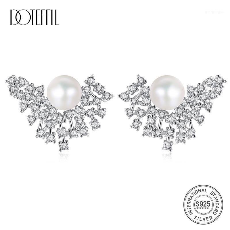 Stud DOTEFFIL Earrings Natural Freshwater Pearl 100% 925 Silver Zircon Inlay For Women Jewelry Gift, Golden;silver
Stud DOTEFFIL Earrings Natural Freshwater Pearl 100% 925 Silver Zircon Inlay For Women Jewelry Gift, Golden;silver