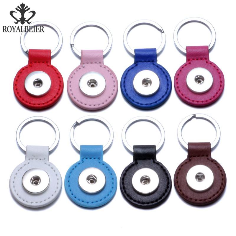 Keychains RoyalBeier Wholesale 8PC/lot Round Colorful Leather Simple Fit DIY 18MM Snap Buttons For Car Metal Key Rings KeyChain
Keychains RoyalBeier Wholesale 8PC/lot Round Colorful Leather Simple Fit DIY 18MM Snap Buttons For Car Metal Key Rings KeyChain
