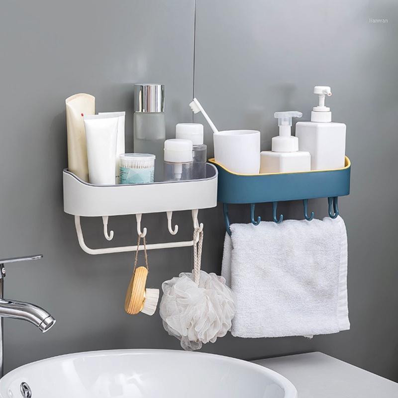 Simple Bathroom Shelf Punch-free Wall-mounted Multi-function Plastic Kitchen Finish Rack1
Simple Bathroom Shelf Punch-free Wall-mounted Multi-function Plastic Kitchen Finish Rack1