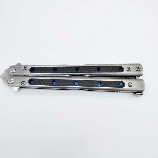 butterfly Flytanium BM51 V4 D2 blade titanium+CF training trainer not sharp jilt knife collection folding Xmas gift knife
butterfly Flytanium BM51 V4 D2 blade titanium+CF training trainer not sharp jilt knife collection folding Xmas gift knife
