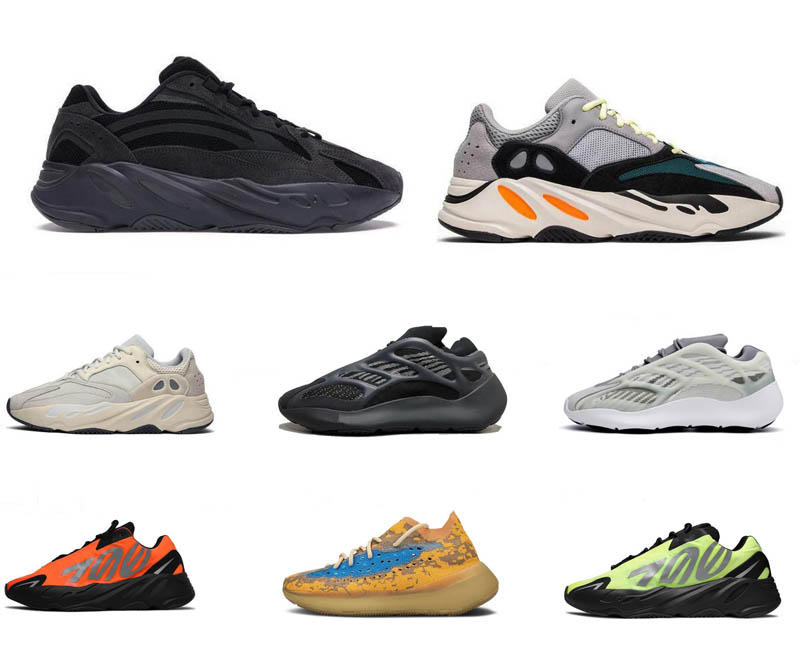 

2021 New 700 Vanta Running Shoes Utility Black Static Bone Tie dye Runner Wave Sports Sneakers Orange Azael Azareth Blue Oat Mist Trainers, Box