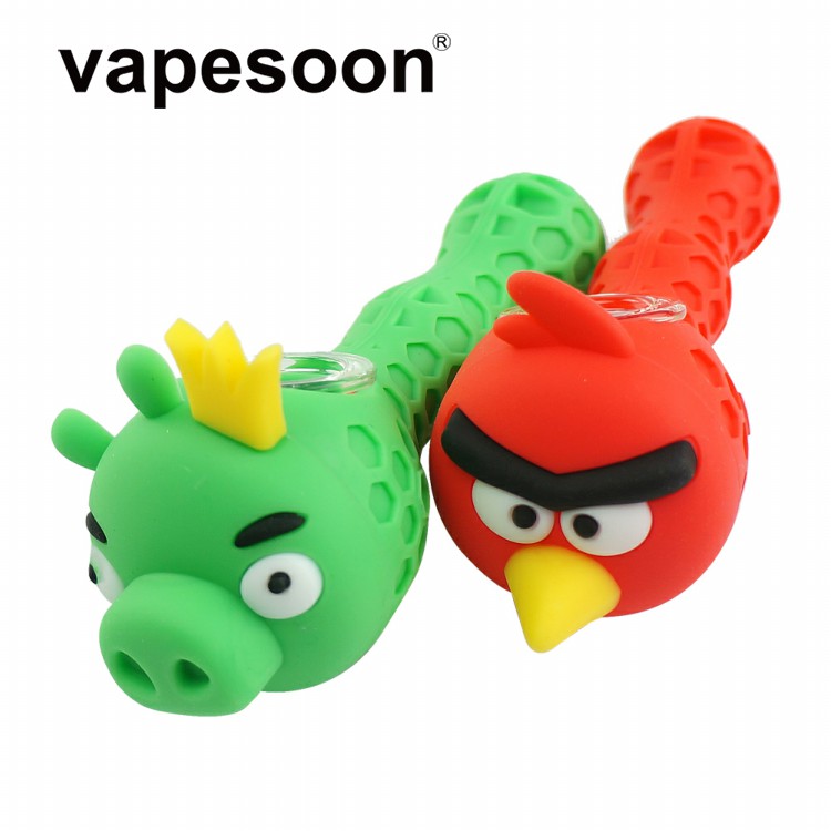 VapeSoon001 Cartoon Shaped Silicone Pipe Glass Bowl Pipe Pig Pipe Bird Style DHL Free
VapeSoon001 Cartoon Shaped Silicone Pipe Glass Bowl Pipe Pig Pipe Bird Style DHL Free