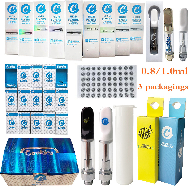 Cookies Vape Cartridges Packaging Atomizers 0.8ml 1ml Ceramic Glass Thick Oil Dab Pen Wax Vaporizer Carts Atomizer E Cigarettes 510 Thread Empty
Cookies Vape Cartridges Packaging Atomizers 0.8ml 1ml Ceramic Glass Thick Oil Dab Pen Wax Vaporizer Carts Atomizer E Cigarettes 510 Thread Empty