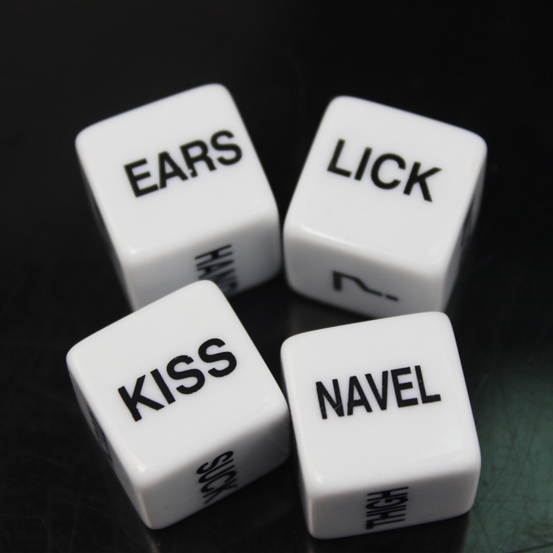 Wholesale 19*19mm 2pcs/set New Exotic Novelty Sex Dice Sex Products Adults Luminous Dice Love Ludo Galloping Dominoes for Adult Games Female Male