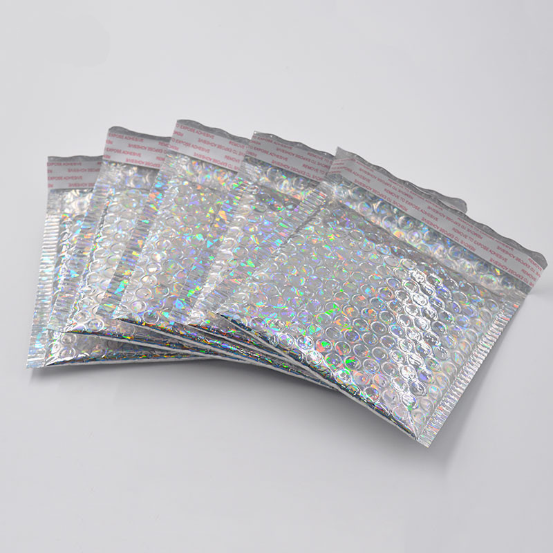 100pcs/lot 15*13cm small Gold Aluminized Foil metallic bubble mailer shipping bubble Padded Envelopes gold gift packaging bag