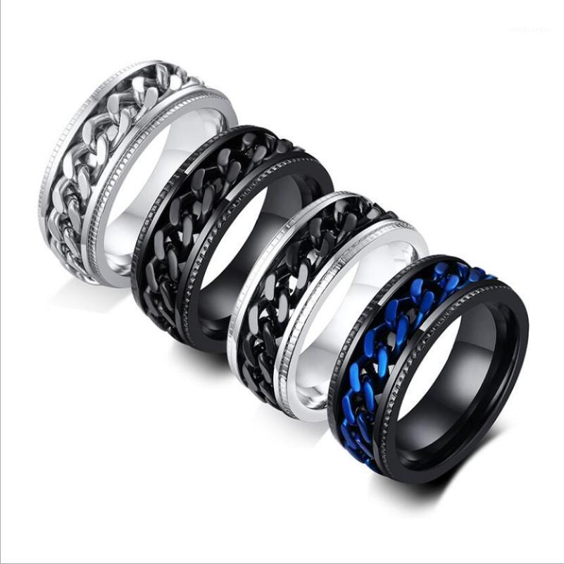 Cluster Rings Opening Artifact E-commerce Jewelry Titanium Steel Men's Chain Ring Can Turn Black, Golden;silver
Cluster Rings Opening Artifact E-commerce Jewelry Titanium Steel Men's Chain Ring Can Turn Black, Golden;silver