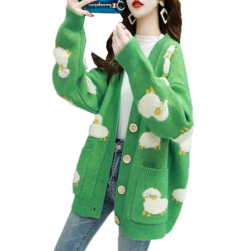 2021 Spring New Autumn Mesh Loose Beautiful Sweater Sweet v Neck Cardigan Jacket Women's Tops R214 Uae1, Green
2021 Spring New Autumn Mesh Loose Beautiful Sweater Sweet v Neck Cardigan Jacket Women's Tops R214 Uae1, Green