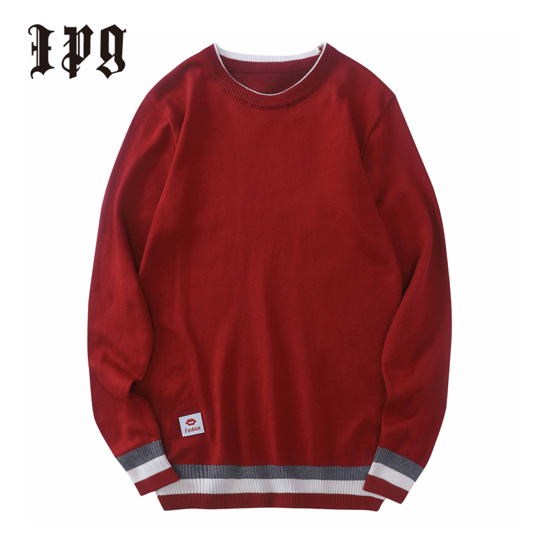New Fashion Men Knitted Pullover Sweaters Casual Mens Clothing Matching Color Knitwear Sweater British Style Man Tops 201125