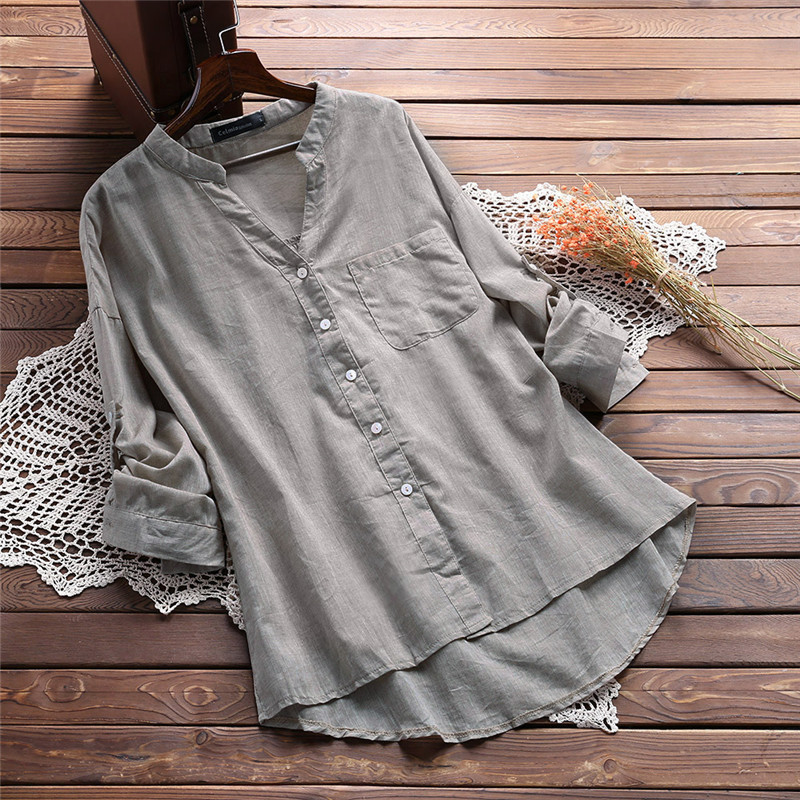 Fashionable Women's Shirt Blouse Cotton Autumn Ladies Tops Long Sleeve Blouses Office Camisa Feminina Korean Blouses White Y190510