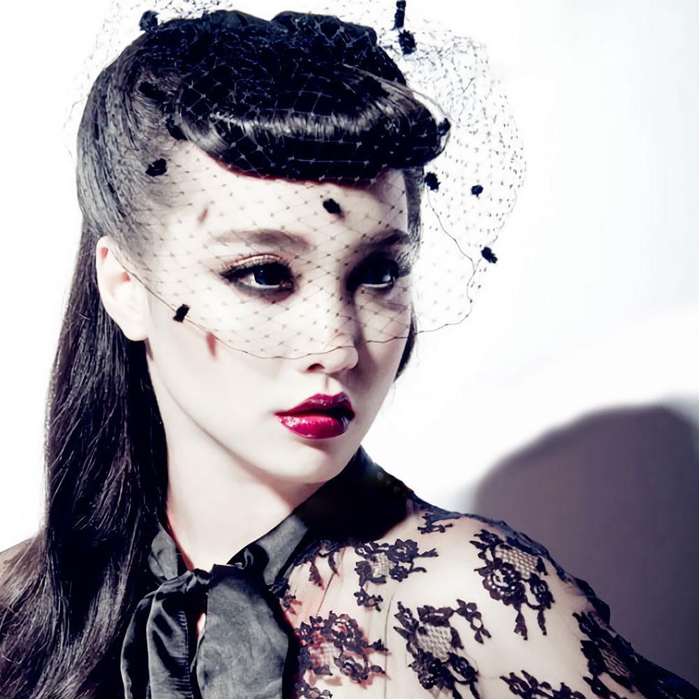 Headpieces Black Bridal Net Birdcage Veils Charming Wedding Veil Halloween Hats Fascinator Face Veil