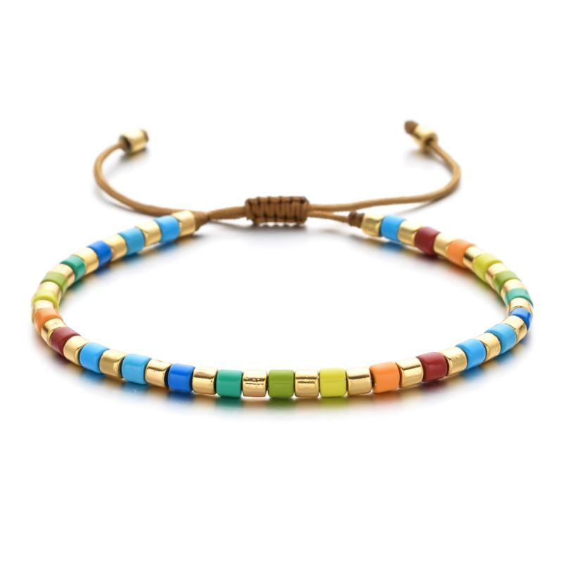 Fashion Rope DIY Beads String Bracelet Bangle Braided Jewelry Lucky Beaded Gifts Cute Boho Style Rainbow mixed Beads Bracelet
Fashion Rope DIY Beads String Bracelet Bangle Braided Jewelry Lucky Beaded Gifts Cute Boho Style Rainbow mixed Beads Bracelet