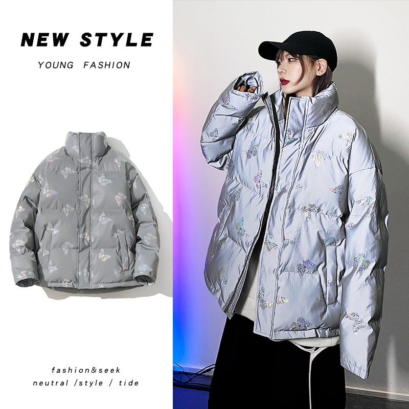 LEGIBLE Winter Jacket Women Thick Female Jackets Warm Winter Coat Woman Loose Reflective Parkas Women Plus Size 201217