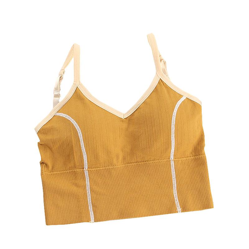 Sexy Crop Tops Underwear Ladies Halter Vest Multi - Color Underwear Bare Back With Chest Matching Color Vest Sport Halter, Bk
Sexy Crop Tops Underwear Ladies Halter Vest Multi - Color Underwear Bare Back With Chest Matching Color Vest Sport Halter, Bk