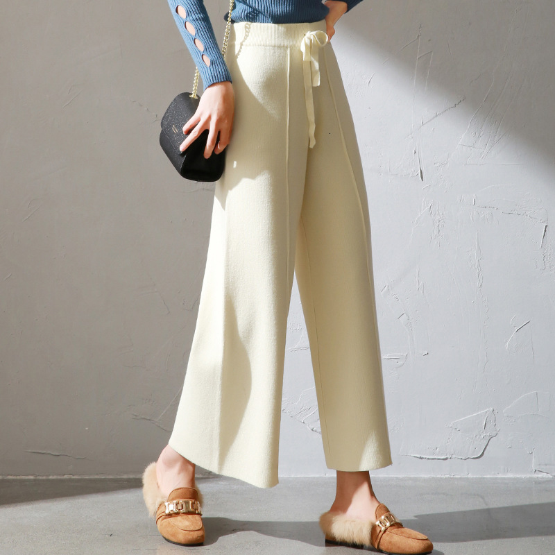 2021 New Striped Women Knitted Wide Leg Pants Drawstring Long Straight Sweater Trousers Empire Casual Loose Thick Warm Pant Mkia, Black
2021 New Striped Women Knitted Wide Leg Pants Drawstring Long Straight Sweater Trousers Empire Casual Loose Thick Warm Pant Mkia, Black