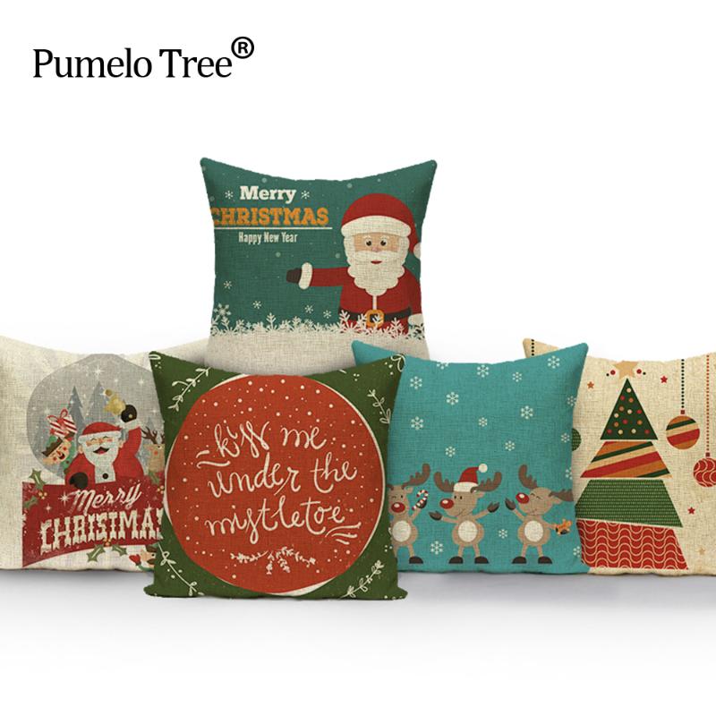 Christmas Cushion Cover Santa Claus Pattern Square Pillow Case Sofa Home Decorative Pillow Christmas Almofadas Cojines
Christmas Cushion Cover Santa Claus Pattern Square Pillow Case Sofa Home Decorative Pillow Christmas Almofadas Cojines
