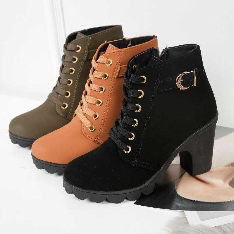 winter 2021 42 large high heel boots women's classic fall round toe short boots women boot1, Black single lining
winter 2021 42 large high heel boots women's classic fall round toe short boots women boot1, Black single lining