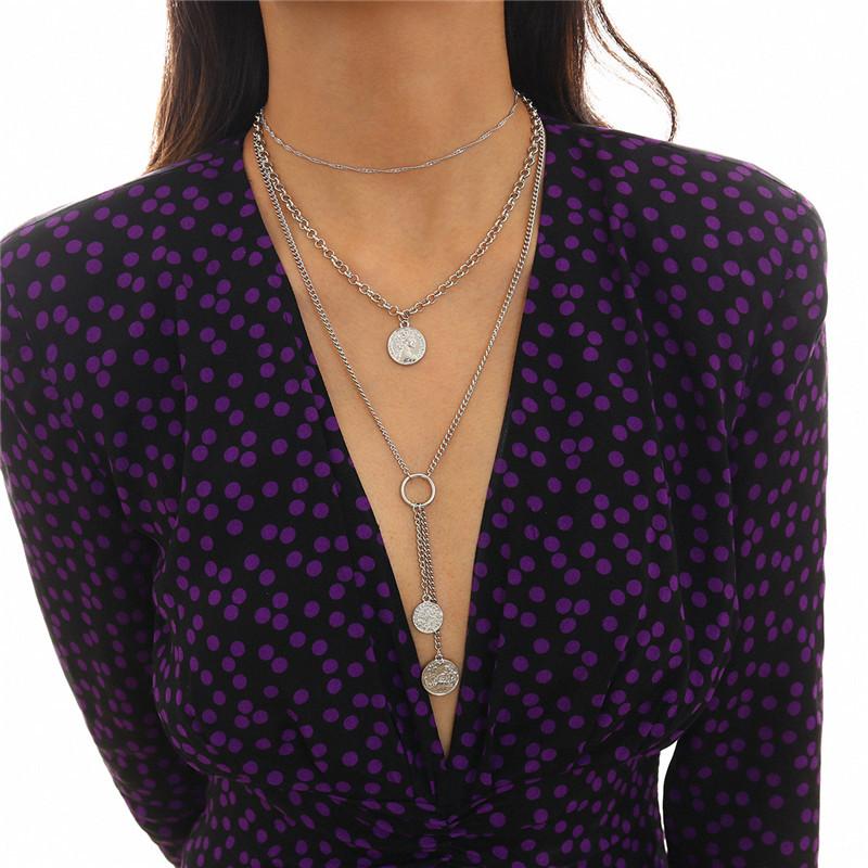 AE-CANFLY Vintage Fashion Coin Geometric Necklaces for Women Personality Embossed Fringe Pendant Stack Necklace Chain
AE-CANFLY Vintage Fashion Coin Geometric Necklaces for Women Personality Embossed Fringe Pendant Stack Necklace Chain