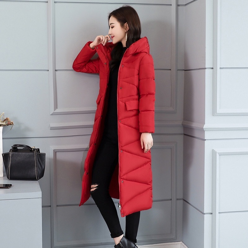 Vangull New Plus Size 3XL Parkas Fashion Women Winter Coat Long Slim Thicken Warm Jacket Down Cotton Padded Jackets Outwear 201019