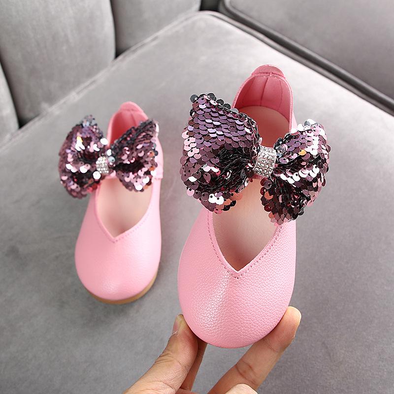 2021 Fashion Bow Baby Dress Pu Leather Shoes For Kids Girls Party Spring Princess Sequin Shoes For Children'S 1 2 3 4 5 6 Years, Black
2021 Fashion Bow Baby Dress Pu Leather Shoes For Kids Girls Party Spring Princess Sequin Shoes For Children'S 1 2 3 4 5 6 Years, Black