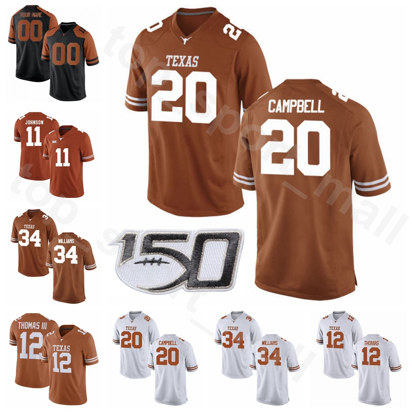 NCAA College Football Texas Longhorns 20 Earl Campbell Jersey 34 Ricky Williams 10 Vince Young 12 Earl Thomas 11 Derrick Johnson Size S-3XL, White
NCAA College Football Texas Longhorns 20 Earl Campbell Jersey 34 Ricky Williams 10 Vince Young 12 Earl Thomas 11 Derrick Johnson Size S-3XL, White