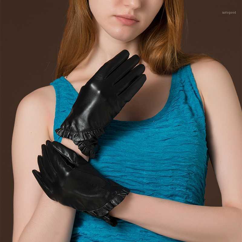 Five Fingers Gloves Winter Women's Genuine Leather 2021 Brand Touch Screen Fashion Warm Black Goatskin Mittens For Women1
Five Fingers Gloves Winter Women's Genuine Leather 2021 Brand Touch Screen Fashion Warm Black Goatskin Mittens For Women1