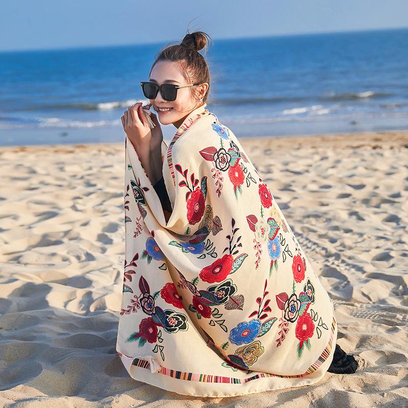 Scarves Xia Printed Cotton And Linen Joker Hang Must Scarf Silk Seaside Tourism Is Prevented Bask In Cape Female 2310
Scarves Xia Printed Cotton And Linen Joker Hang Must Scarf Silk Seaside Tourism Is Prevented Bask In Cape Female 2310