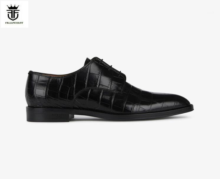 2020 FR.LANCELOT European Mens Pointed Toe stone print Leather Shoes Men Business loafers real Leather Shoes lace up party1, Black
2020 FR.LANCELOT European Mens Pointed Toe stone print Leather Shoes Men Business loafers real Leather Shoes lace up party1, Black