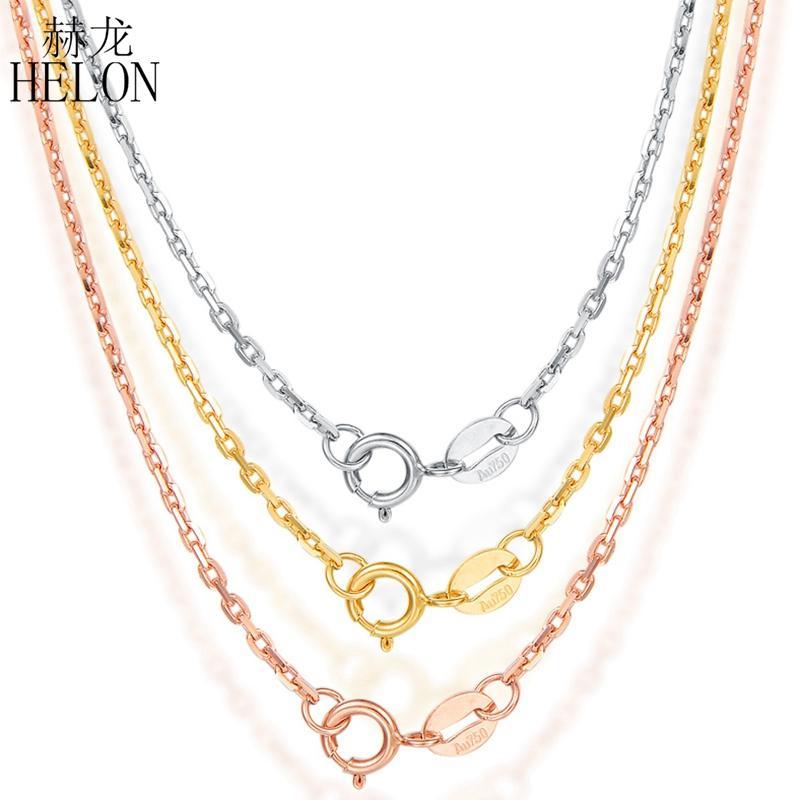 Solid 18k Gold Necklace Rose White Yellow Genuine Women Fine Simple Slim Thin Chains Matched For Any Pendant trendy Jewelry1
Solid 18k Gold Necklace Rose White Yellow Genuine Women Fine Simple Slim Thin Chains Matched For Any Pendant trendy Jewelry1