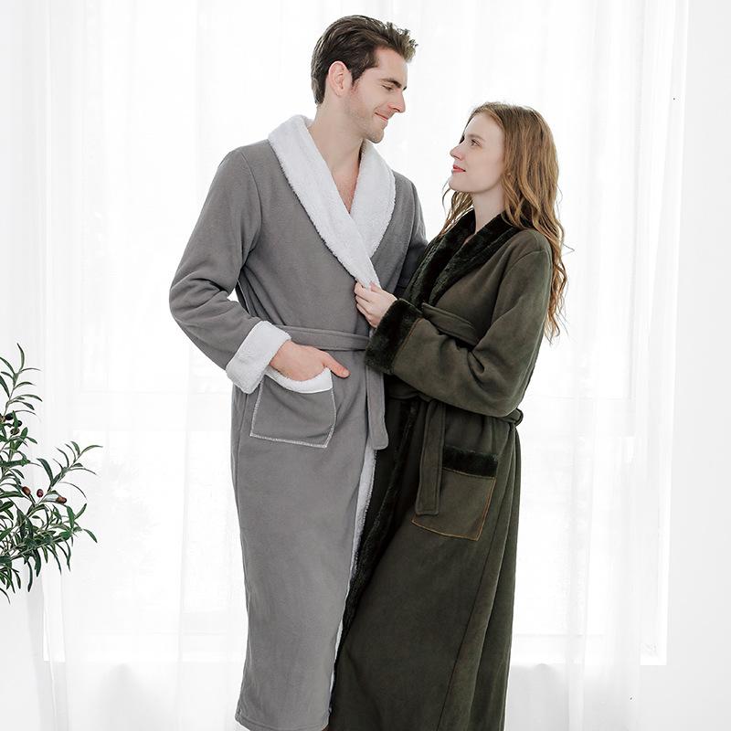Double Layer Thickened Bathrobe Women Winter Japanese Long Bathrobe Men's Nightgown Lovers Flannel Pajamas Home Clothes Towel, Rose red girl
Double Layer Thickened Bathrobe Women Winter Japanese Long Bathrobe Men's Nightgown Lovers Flannel Pajamas Home Clothes Towel, Rose red girl
