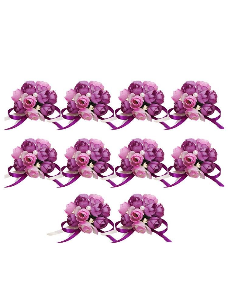 10 pieces of wrist flowers bride bridesmaid flower wholesale individuality creative wrist flowers crepe rose, Deep pink
10 pieces of wrist flowers bride bridesmaid flower wholesale individuality creative wrist flowers crepe rose, Deep pink
