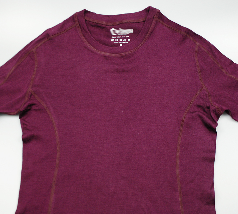 100% Merino Wool Tops shirt Women of wine Thermal Underwear long sleeve light weight Crew Base Layer Tops European 160GSM 201113