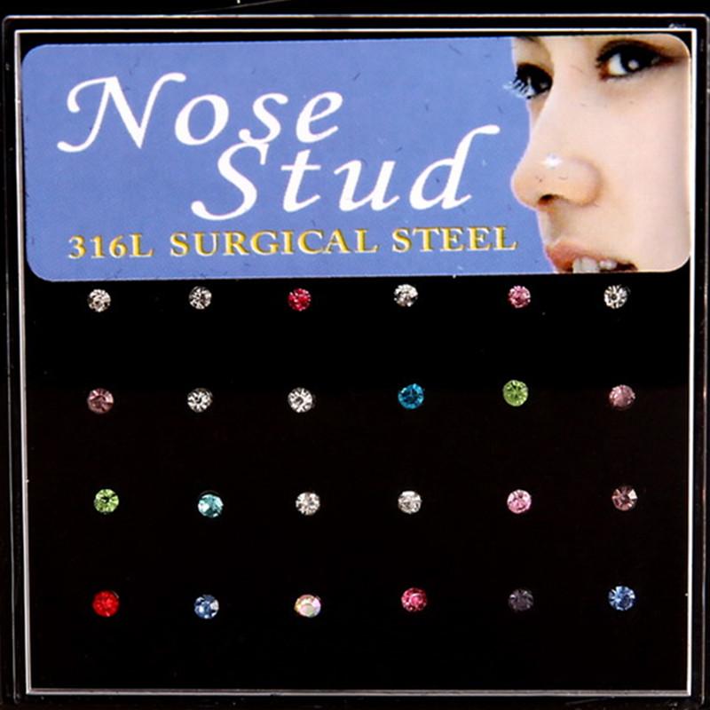 60pcs Fashion Colorful Crystal Nose Ring & Studs Body Jewelry Women Girl Surgical Steel Piercing Accessories
60pcs Fashion Colorful Crystal Nose Ring & Studs Body Jewelry Women Girl Surgical Steel Piercing Accessories