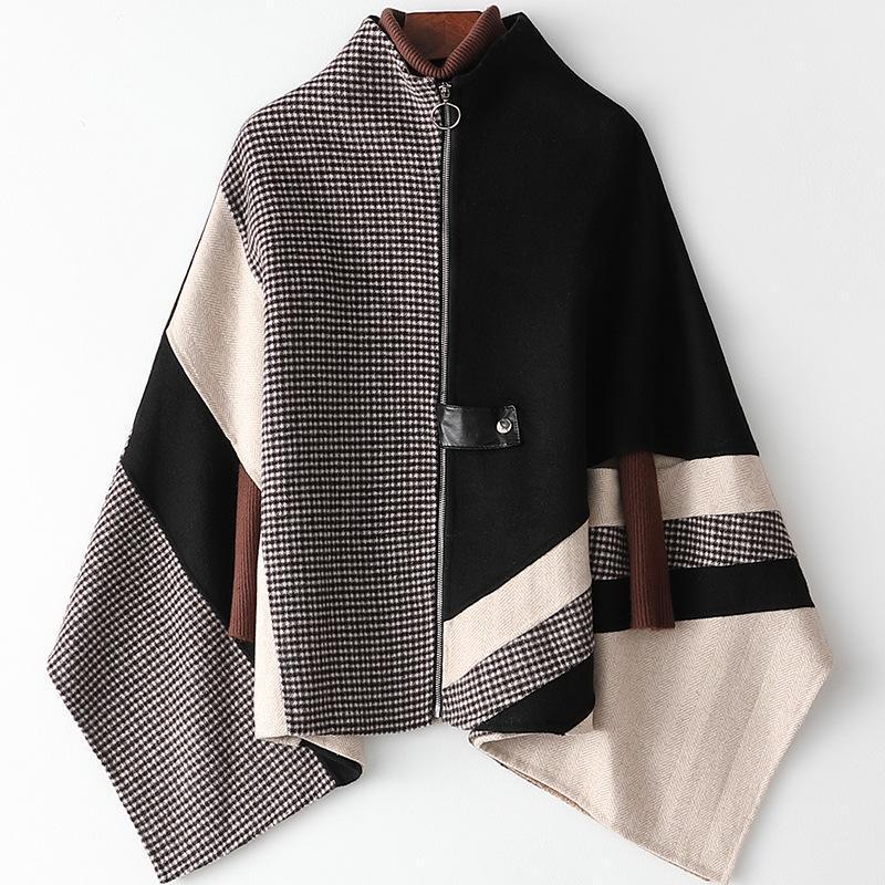High Street Fashion Winter Women Wool Coats Warm Turtleneck Zipper Bat Sleeved Striped Plaid Oversize Large Overcoats Jackets1, Black
High Street Fashion Winter Women Wool Coats Warm Turtleneck Zipper Bat Sleeved Striped Plaid Oversize Large Overcoats Jackets1, Black