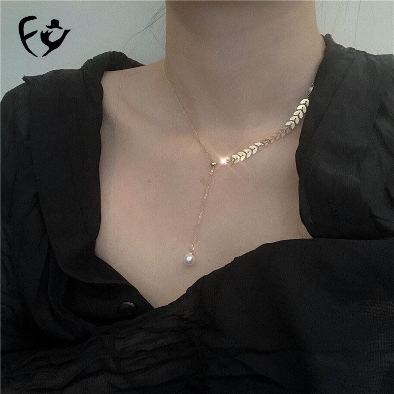 Ladies Pendant Jewelry Gift Wheat Ear Pearl Pendant Clavicle Chain Female Japanese And Korean Short Necklace Necklace
Ladies Pendant Jewelry Gift Wheat Ear Pearl Pendant Clavicle Chain Female Japanese And Korean Short Necklace Necklace