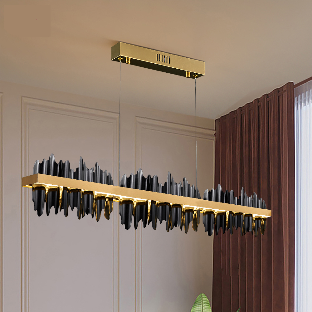 New Modern Chandelier lighting For Dining Room Iceberg Design LED hanglamp Kitchen Island Rectangle Lighting Fixtures Gold/Black
New Modern Chandelier lighting For Dining Room Iceberg Design LED hanglamp Kitchen Island Rectangle Lighting Fixtures Gold/Black