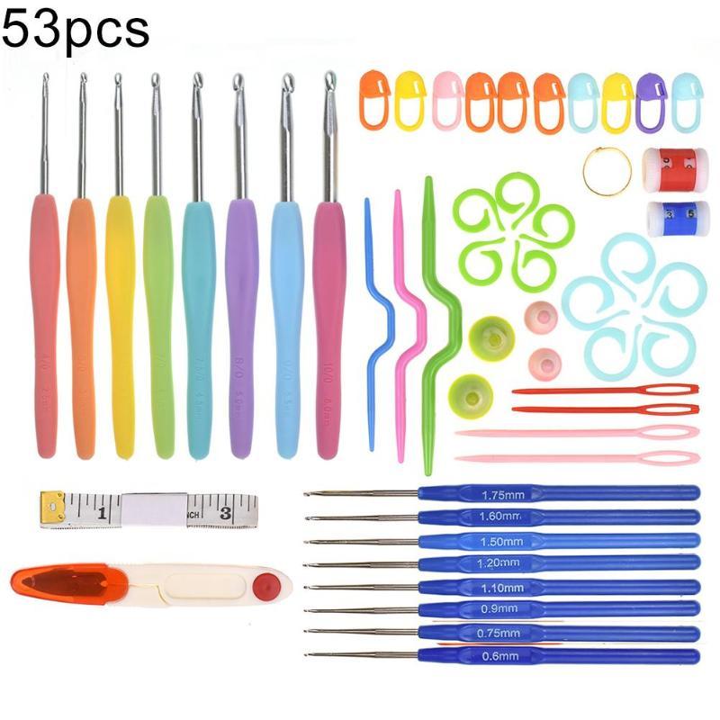 53Pcs Portable Sweater Crochet Hooks Needles Craft Set DIY Hand Knitting Tools Sewing Organizer Kit
53Pcs Portable Sweater Crochet Hooks Needles Craft Set DIY Hand Knitting Tools Sewing Organizer Kit