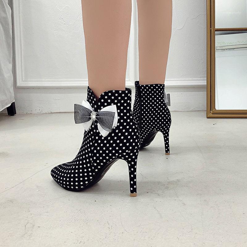 Cresfimix Botas Femininas Women Cute Sweet Black & White Dot Bow Tie Stiletto Heel Boots Lady Classic Red Stylish Boots B66081
Cresfimix Botas Femininas Women Cute Sweet Black & White Dot Bow Tie Stiletto Heel Boots Lady Classic Red Stylish Boots B66081