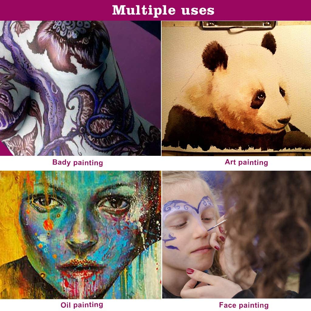 6PCS Fine Detail Paint Brushes Set Miniature Painting Brushes for Mini Detailing Art PaintingAcrylic Oil Watercolor Gouache Face 9170743