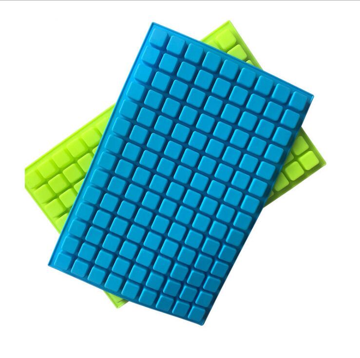 Silicone DIY 126 Cavity Molds Candy Mold for Chocolate Cake Cube Tray Home Square Maker Bar Ice Cream Tools YP978 Free shipping