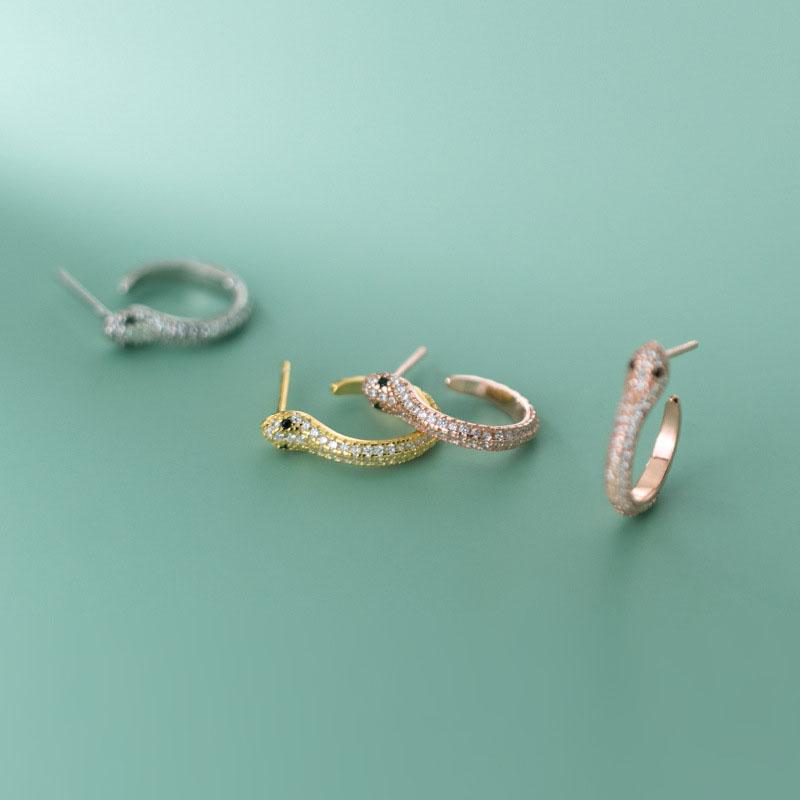 s925 Sterling Silver Serpentine Zircon Stud Earrings Boho Jewelry Korea Minimalism Broncos Pendientes Charm Earrings for Women
s925 Sterling Silver Serpentine Zircon Stud Earrings Boho Jewelry Korea Minimalism Broncos Pendientes Charm Earrings for Women