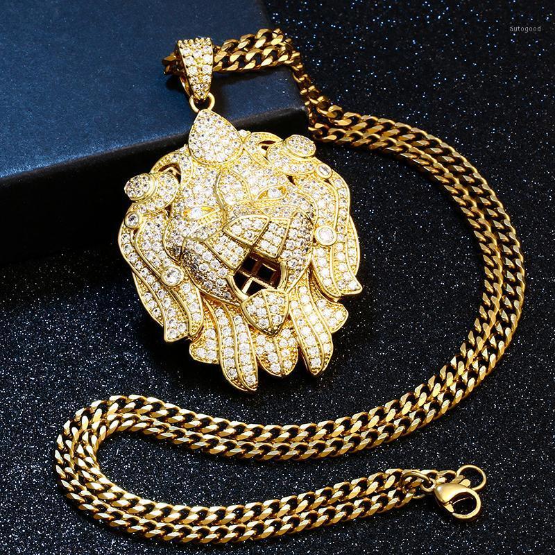 Chains Yellow Copper Lion Iced Out Cheetah Pendant Bling Cubic Zirconia Necklace Fashion Hip Hop Men Jewelry With Tennis Chain1
Chains Yellow Copper Lion Iced Out Cheetah Pendant Bling Cubic Zirconia Necklace Fashion Hip Hop Men Jewelry With Tennis Chain1