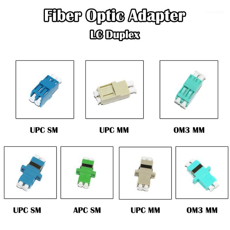 

50 Pieces LC UPC/APC SM Single Mode MM Multi Mode Duplex Optical Fiber Adapter FTTH Ethernet Networking1