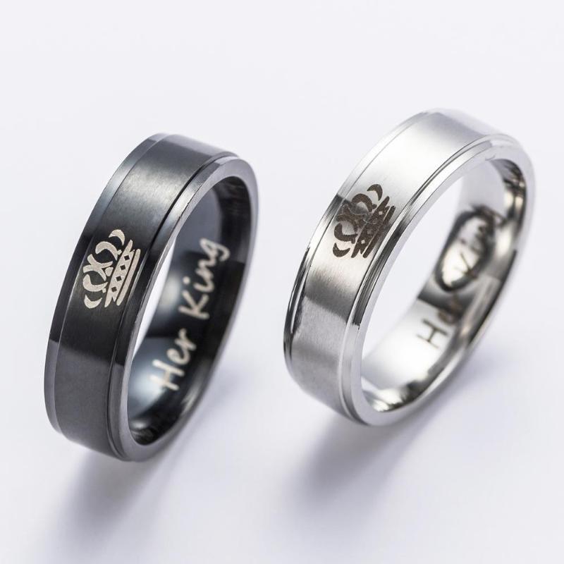 Her King His Queen Crown Couple Ring Stainless Steel Men and Women Love Ring Paired Wedding Ladies Jewelry Set1, Slivery;golden
Her King His Queen Crown Couple Ring Stainless Steel Men and Women Love Ring Paired Wedding Ladies Jewelry Set1, Slivery;golden